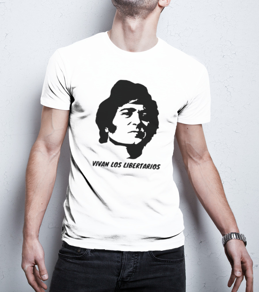 Vivan Los Libertarios Victor Jara Tribute Text T-Shirt