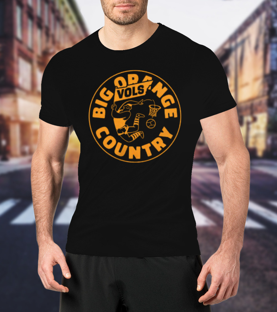 Big Orange Country Vols Vintage Basketball T-Shirt