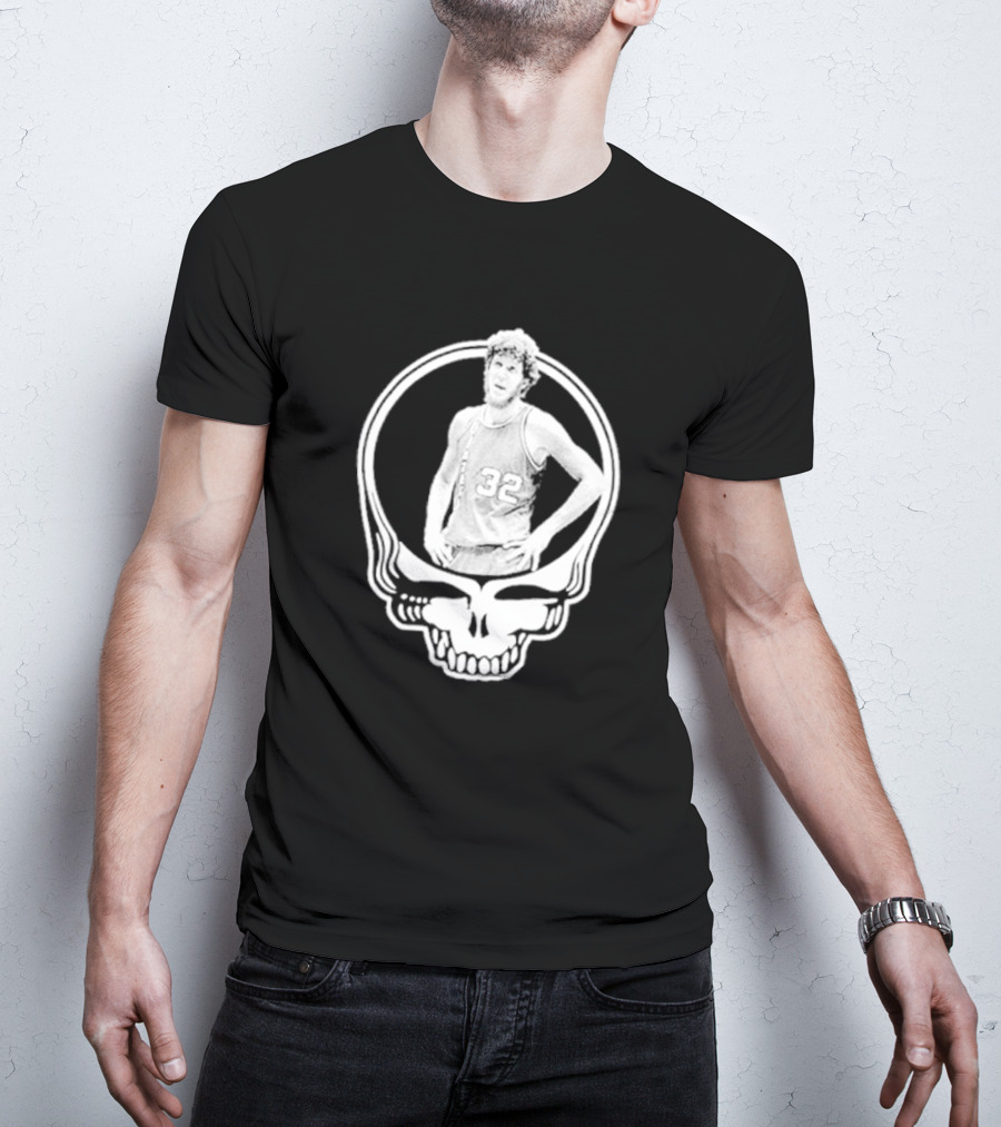 Bill Walton Grateful Dead Basketball Skull T-Shirt