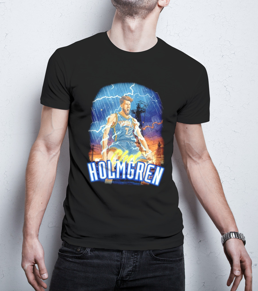 Chet Holmgren Thunder Basketball Storm Oklahoma City T-Shirt