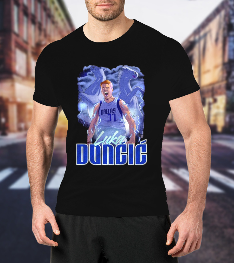 Luka Doncic Dallas Mavericks Basketball Mavericks Player T-Shirt
