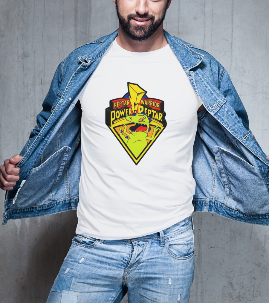 Reptar Warrior Power Peptar Rugrats Dinosaur Lightning Roar T-Shirt