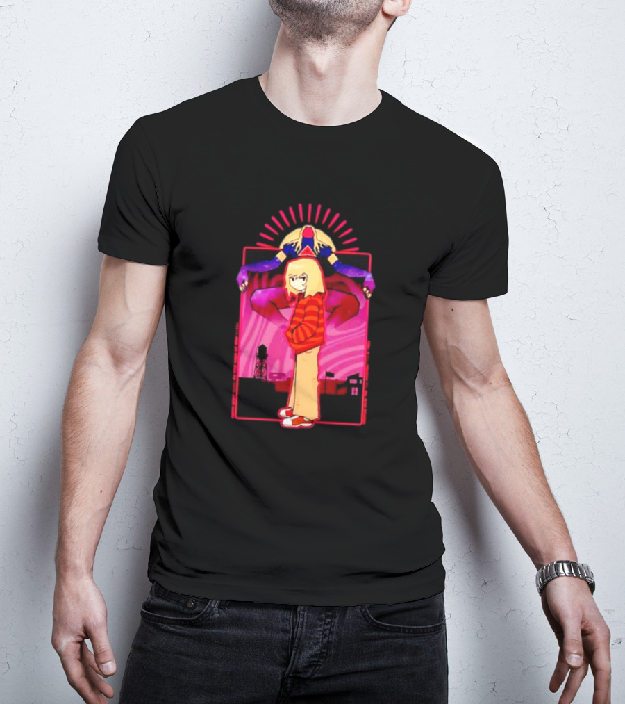 Rory Soul Survivor Animation Character With Oversized Hoodie And Cosmic Creature T-Shirt