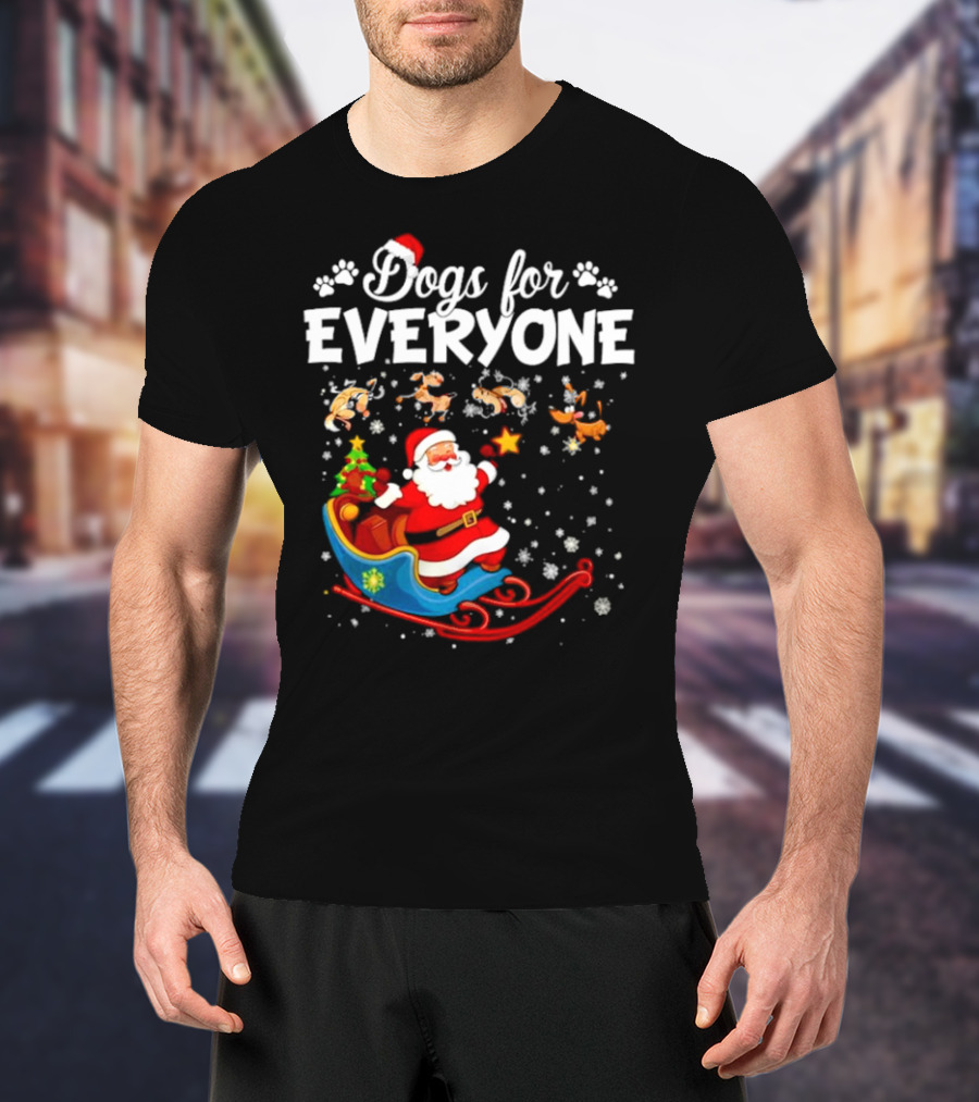 Dogs For Everyone Santa Claus Sled T-Shirt