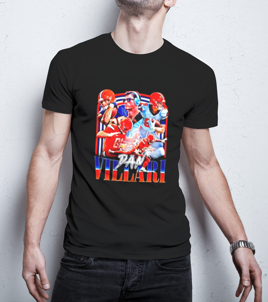 Syracuse University Dan Villari Football Action Collage T-Shirt