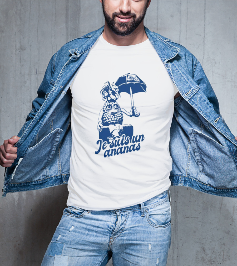 Je Suis Un Ananas Avec Parapluie Et Personnage Humoristique T-Shirt