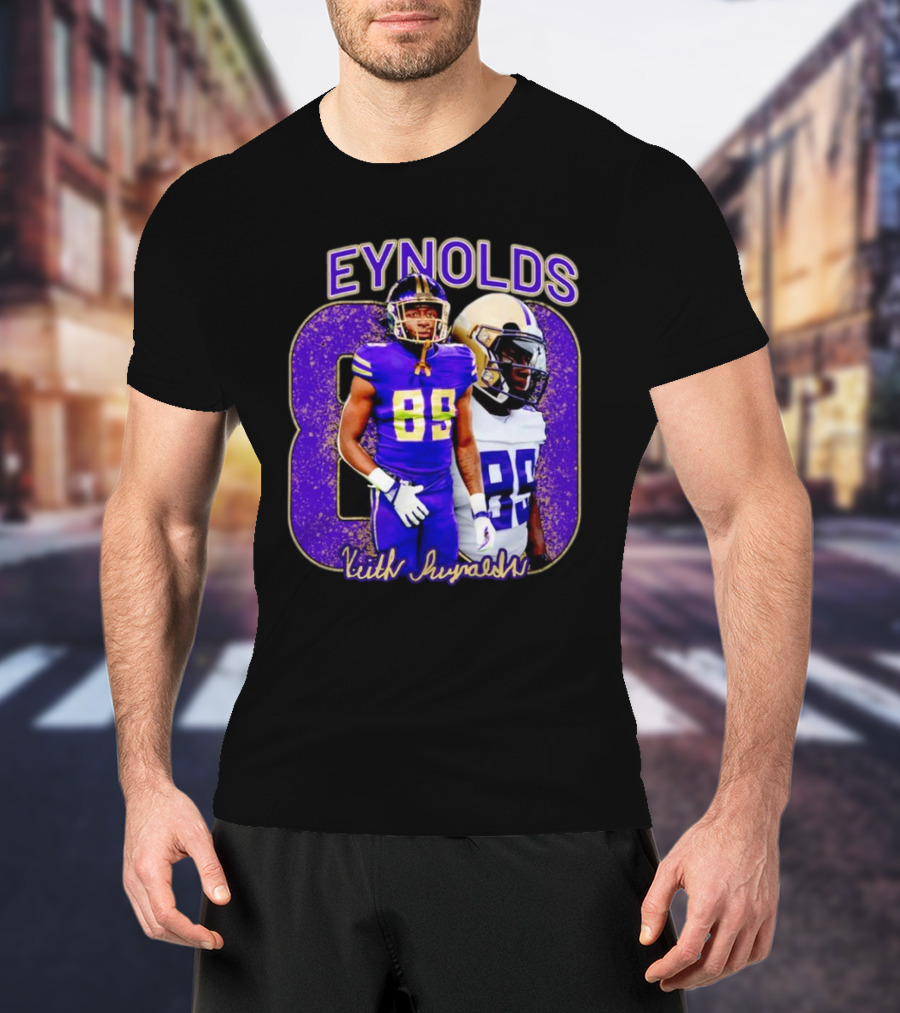 Eynolds 89 Keith Reynolds Husky Football Jersey T-Shirt