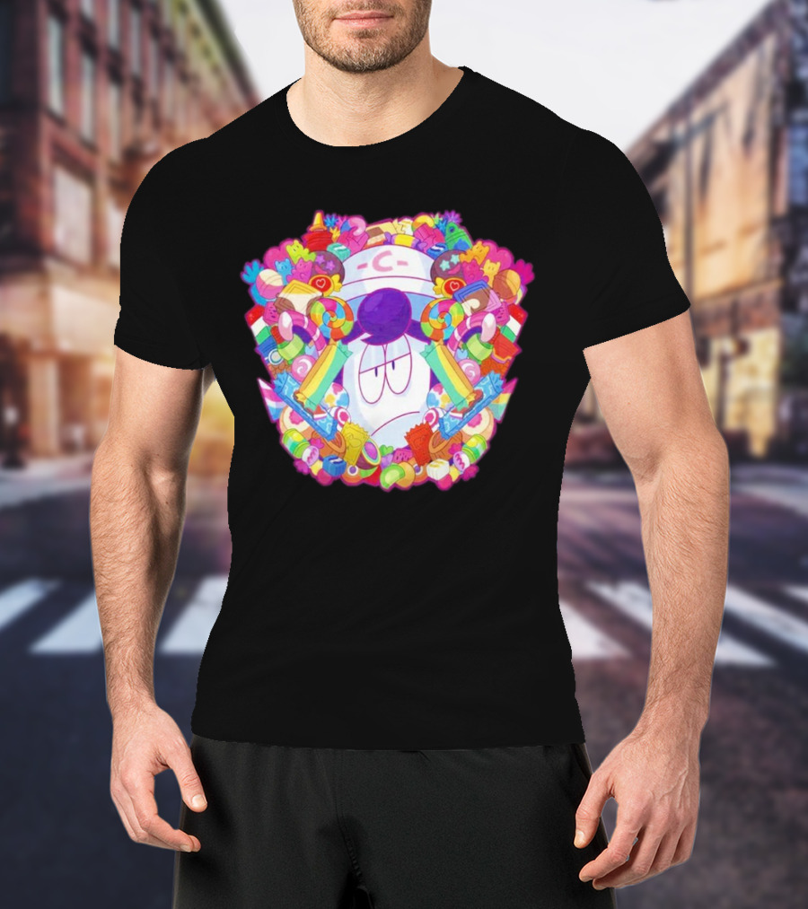Overwhelming Sweet Colorful Candy Explosion T-Shirt