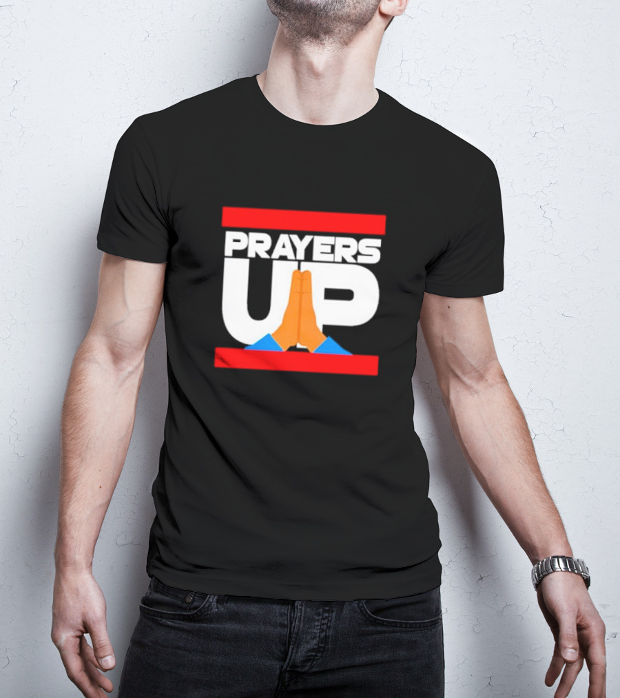 Prayers Up Hands Together T-Shirt