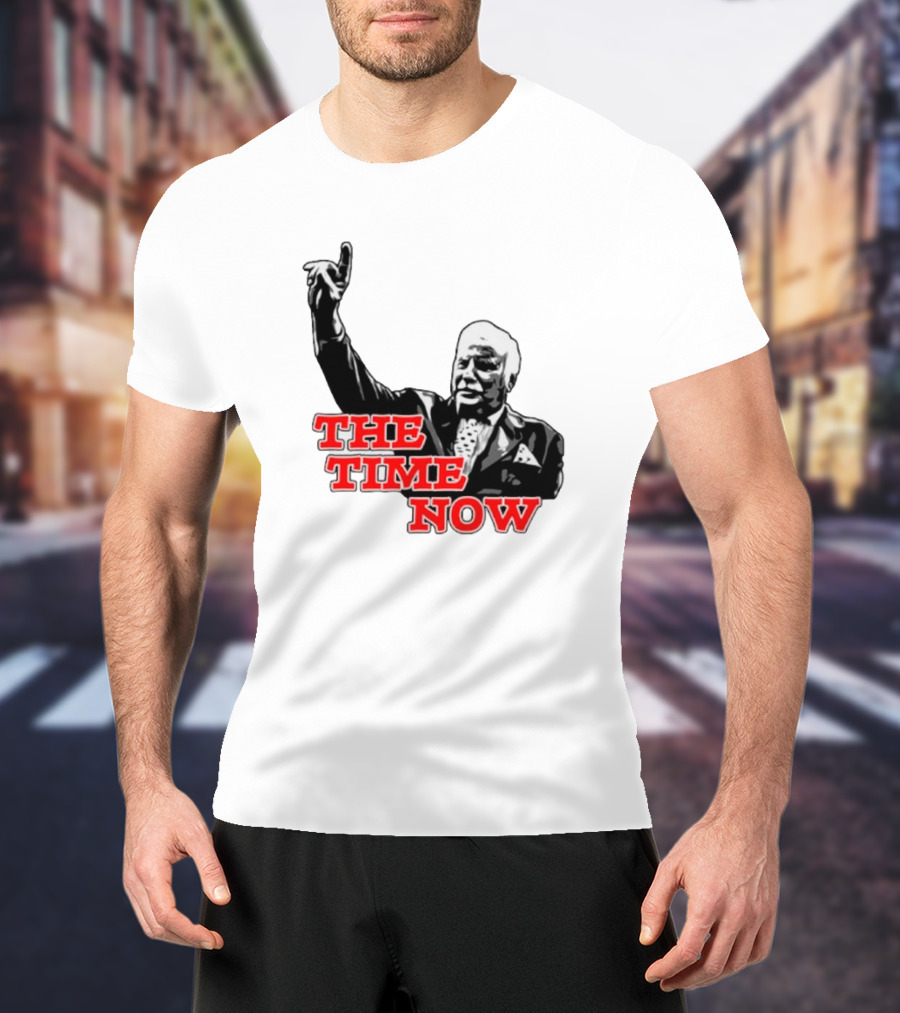 The Time Is Now Iconic Figure With Pointing Gesture T-Shirt