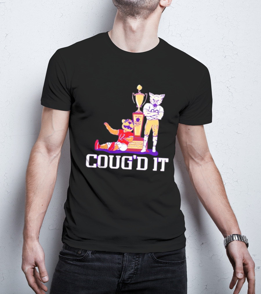 Washington Huskies Vs. Washington State Cougars Coug’d It Rivalry Trophy Victory T-Shirt