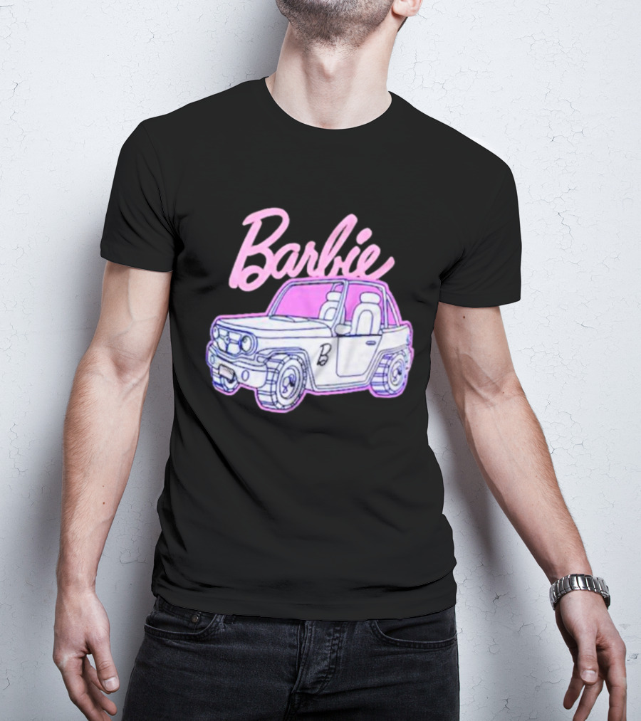 Barbie Beach Cruiser Car With Pink And White T-Shirt