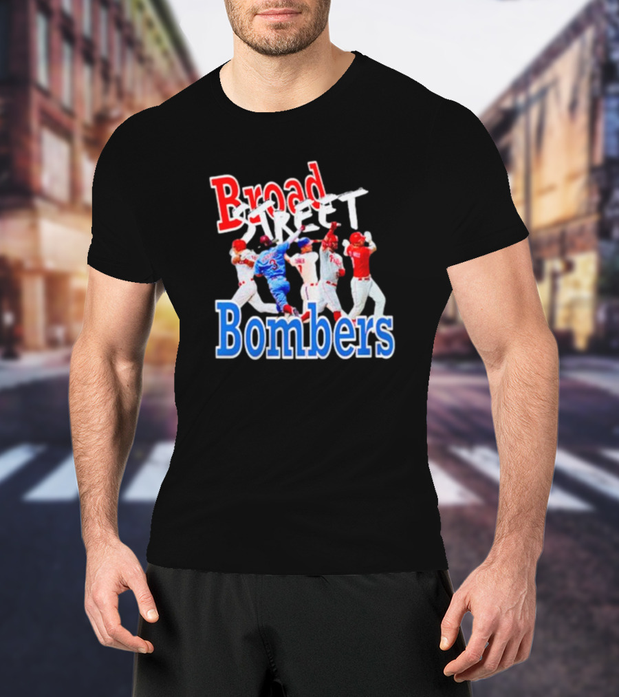 Philadelphia Phillies Broad Street Bombers Baseball Players T-Shirt