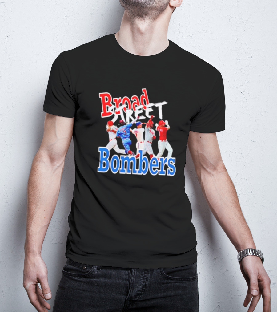 Philadelphia Phillies Broad Street Bombers Baseball Players T-Shirt