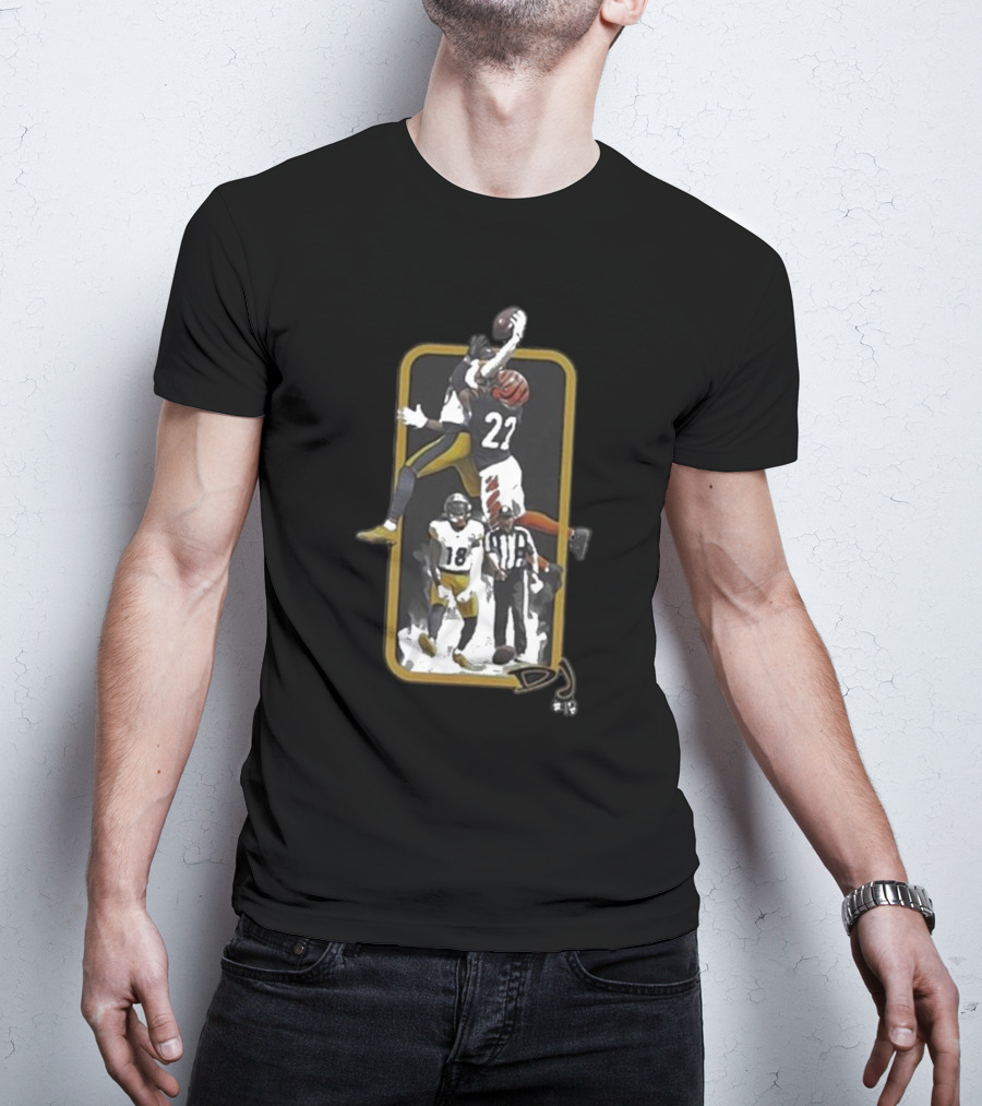 Big Play DJ 27 Football Catch Steel City Showdown T-Shirt