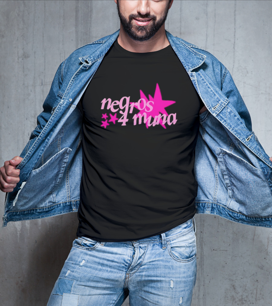 Negros 4 Muna Pink Stars T-Shirt