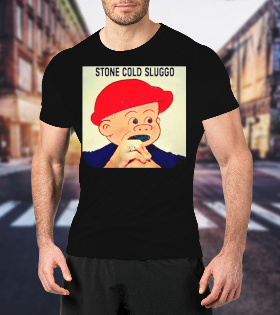 STONE COLD SLUGGO RED HAT CHARACTER HAND GESTURE T-Shirt