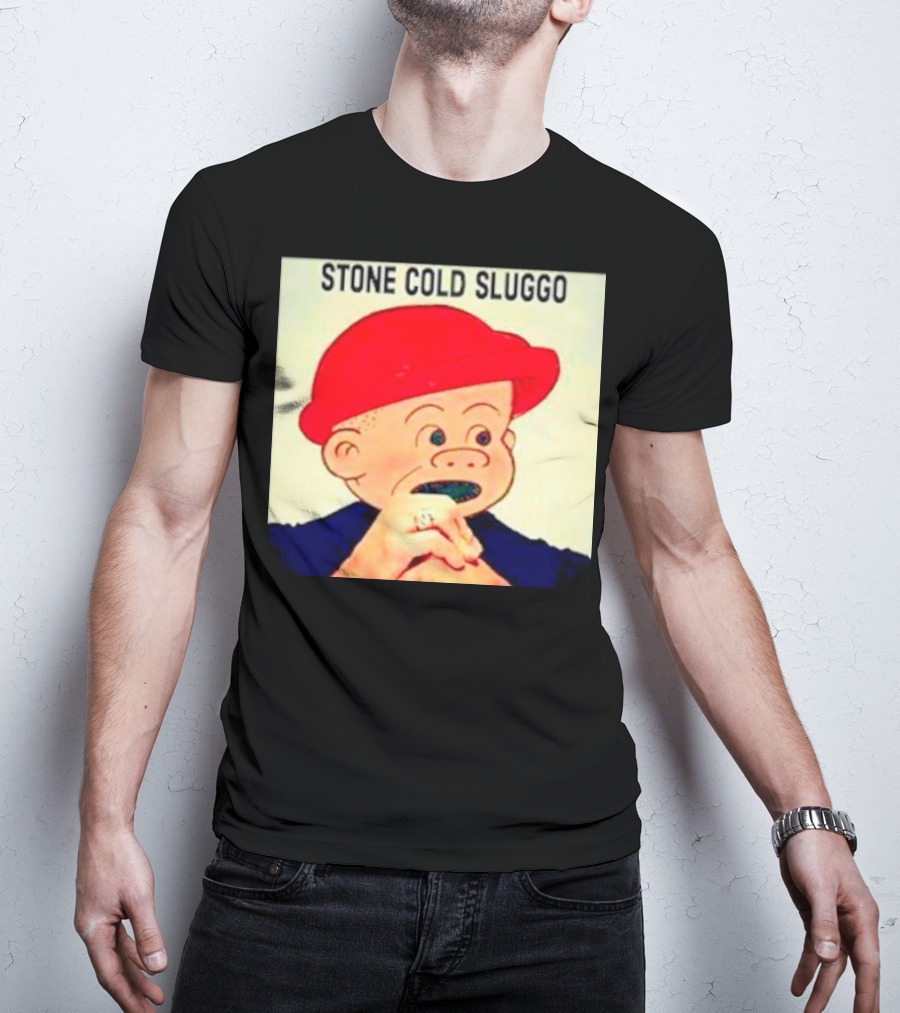 STONE COLD SLUGGO RED HAT CHARACTER HAND GESTURE T-Shirt