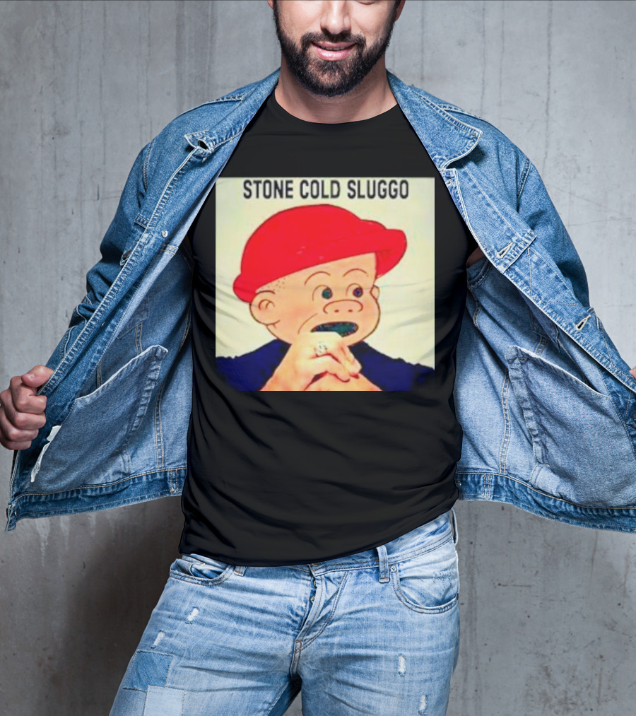 STONE COLD SLUGGO RED HAT CHARACTER HAND GESTURE T-Shirt
