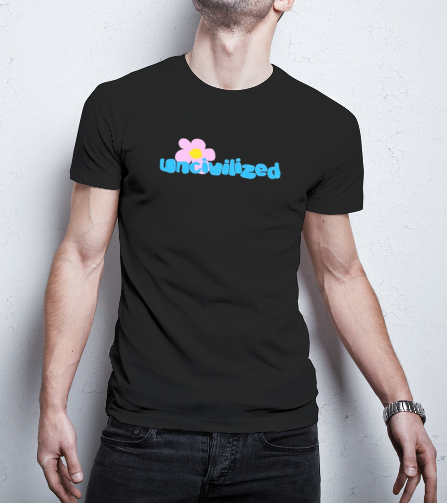 Uncivilized Pink Flower T-Shirt