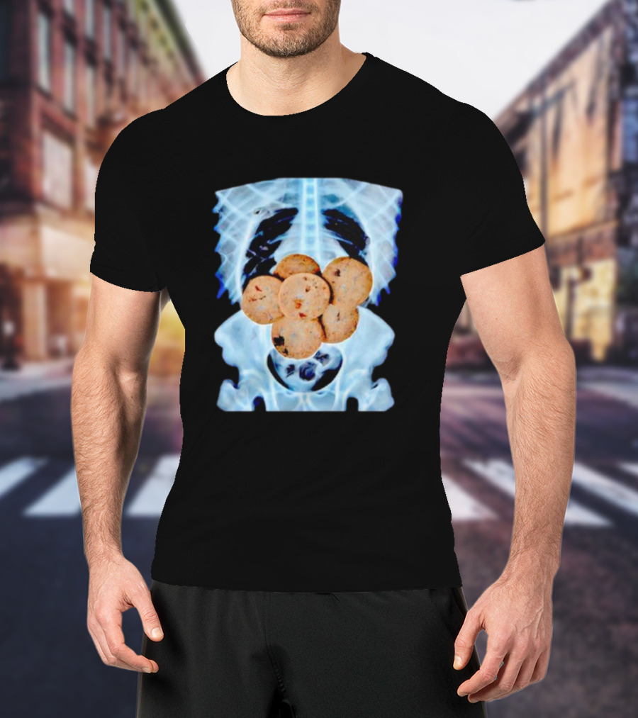 Uncle’s X-Ray Cookies Inside Skeleton Bones T-Shirt