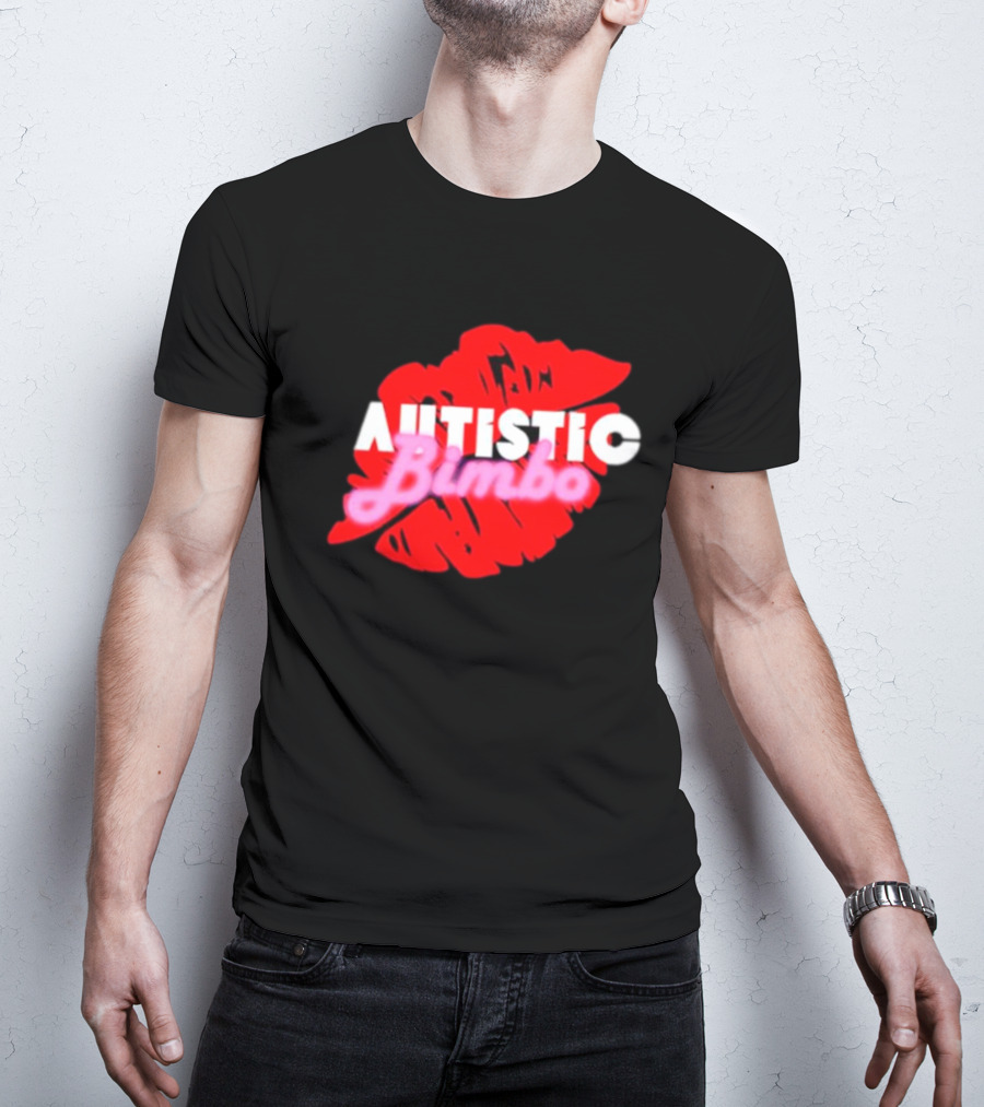 Autistic Bimbo Red Lips T-Shirt
