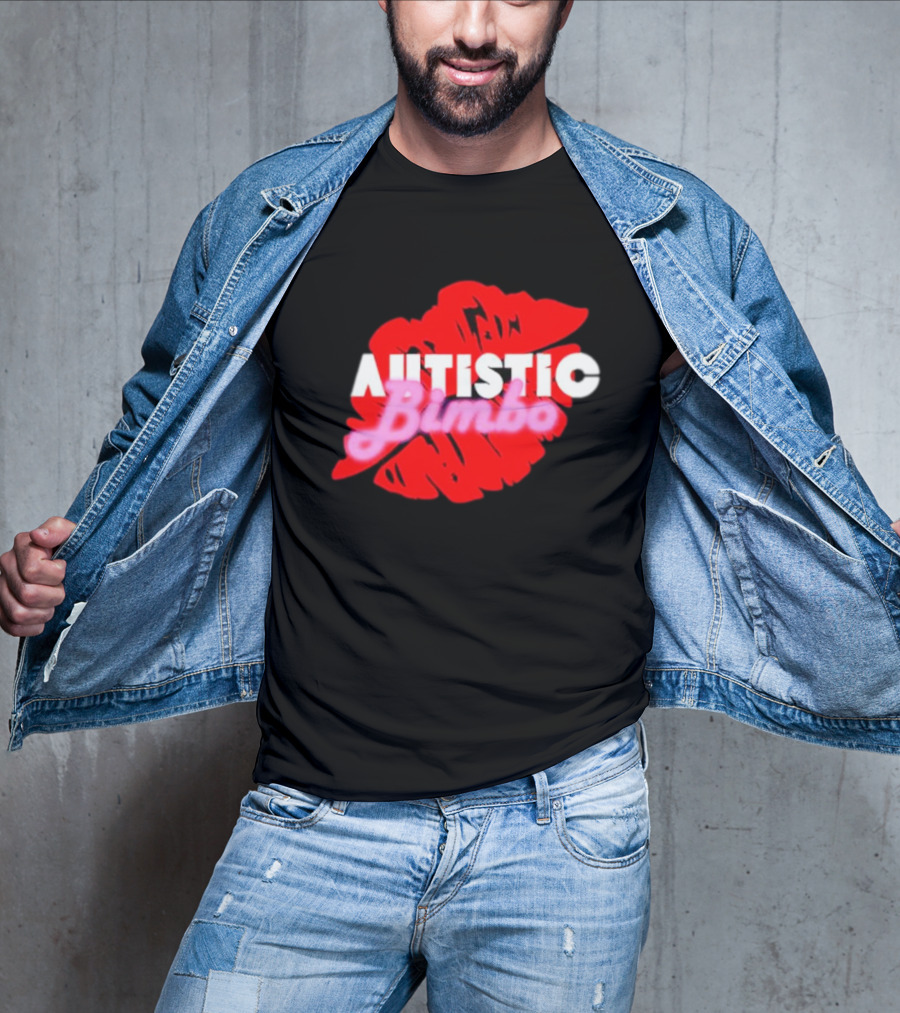 Autistic Bimbo Red Lips T-Shirt