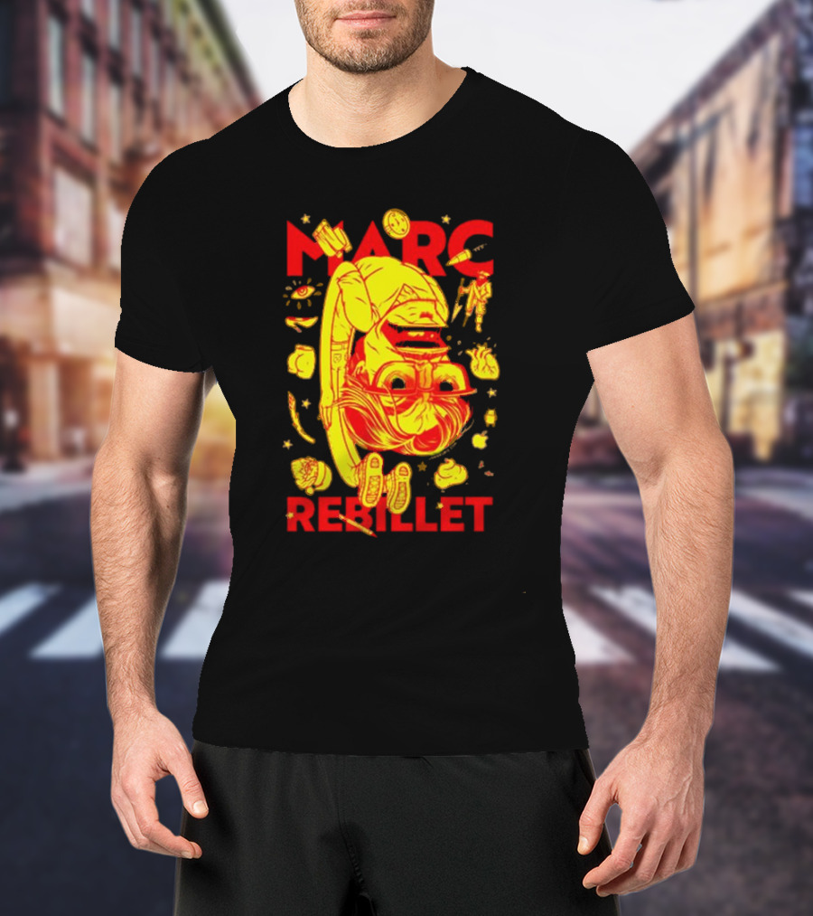 Marc Rebillet Loop Daddy Playful Cartoon Style Vibrant Colors T-Shirt