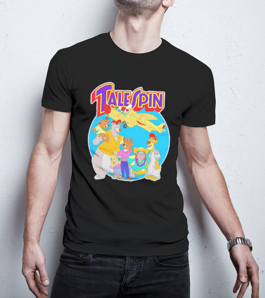 Talespin Disney Baloo Kit Rebecca Louie Airplane Adventure T-Shirt