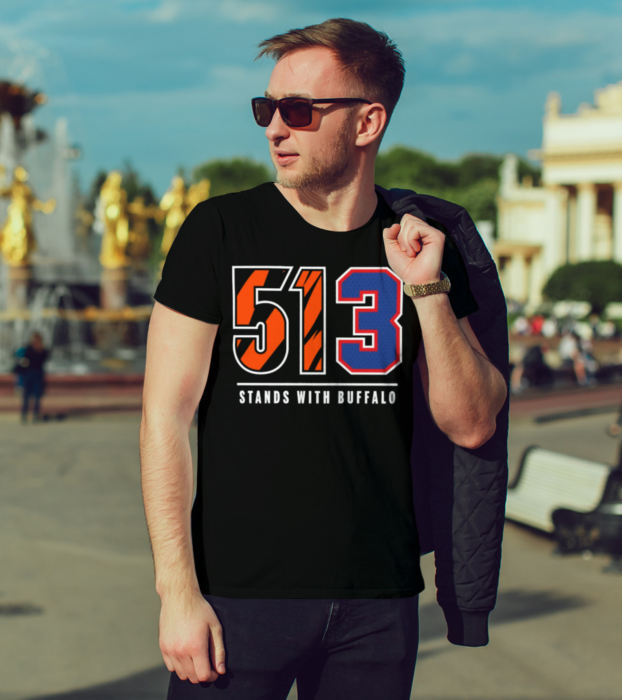Bengals 513 Stands With Buffalo Football Solidarity T-Shirt