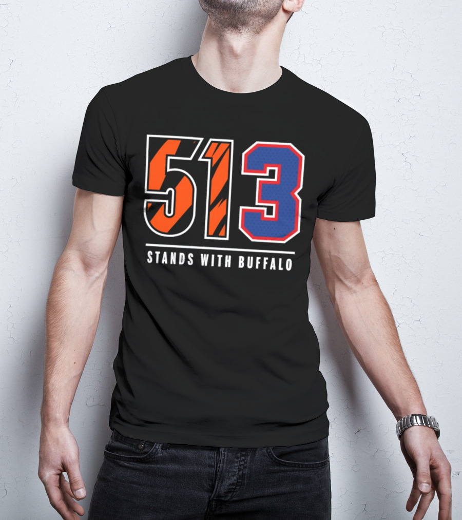 Bengals 513 Stands With Buffalo Football Solidarity T-Shirt