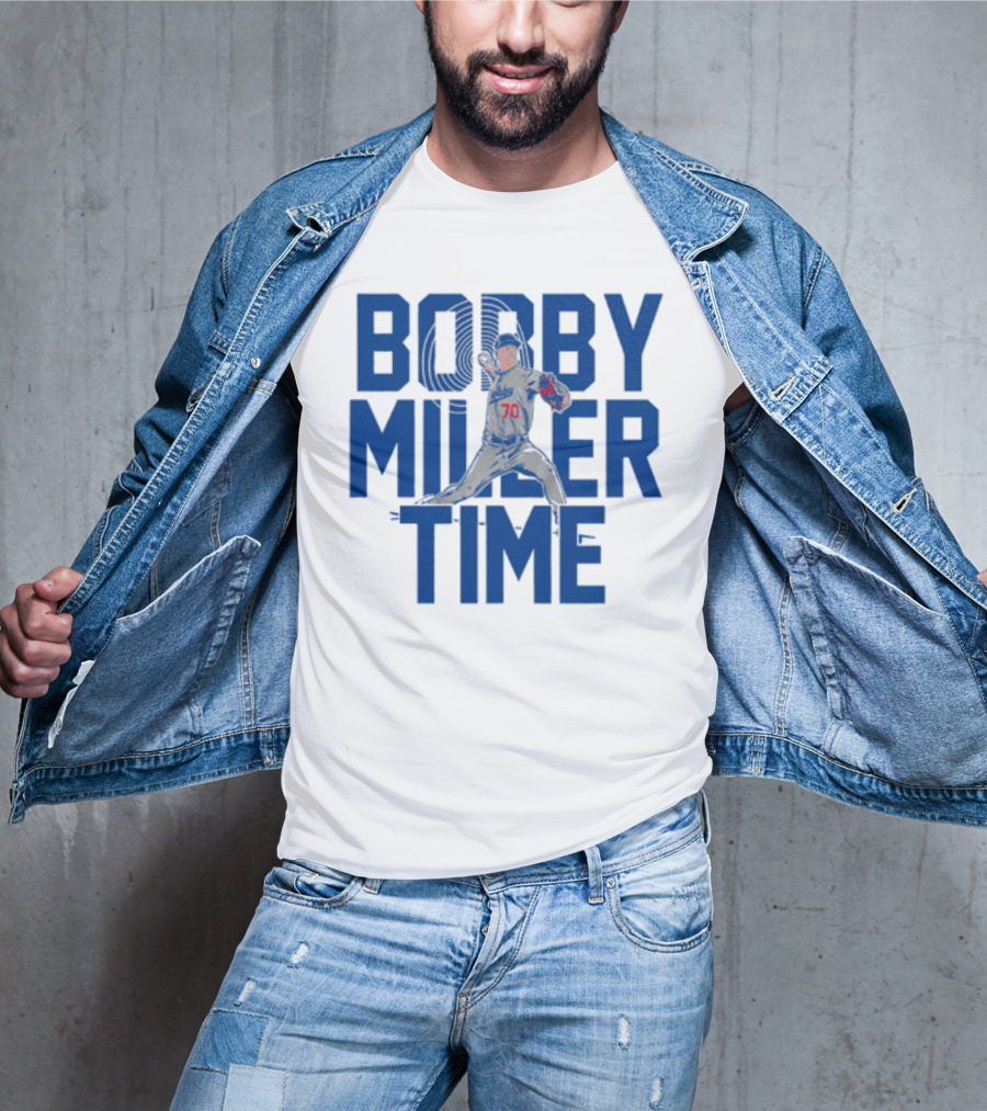 Bobby Miller Time Baseball Player Number 70 Dodgers Pitcher T-Shirt