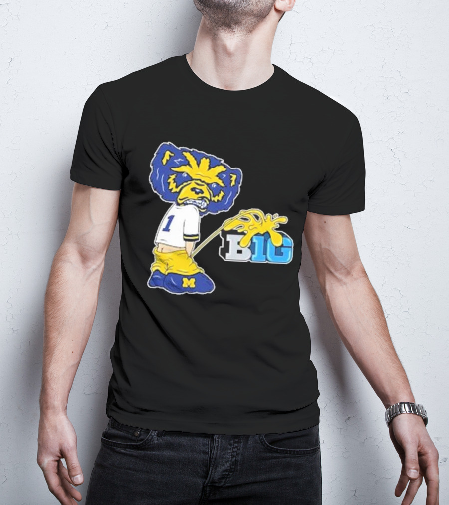 Wolverine Mascot Number One Against Big Ten Rivalry T-Shirt