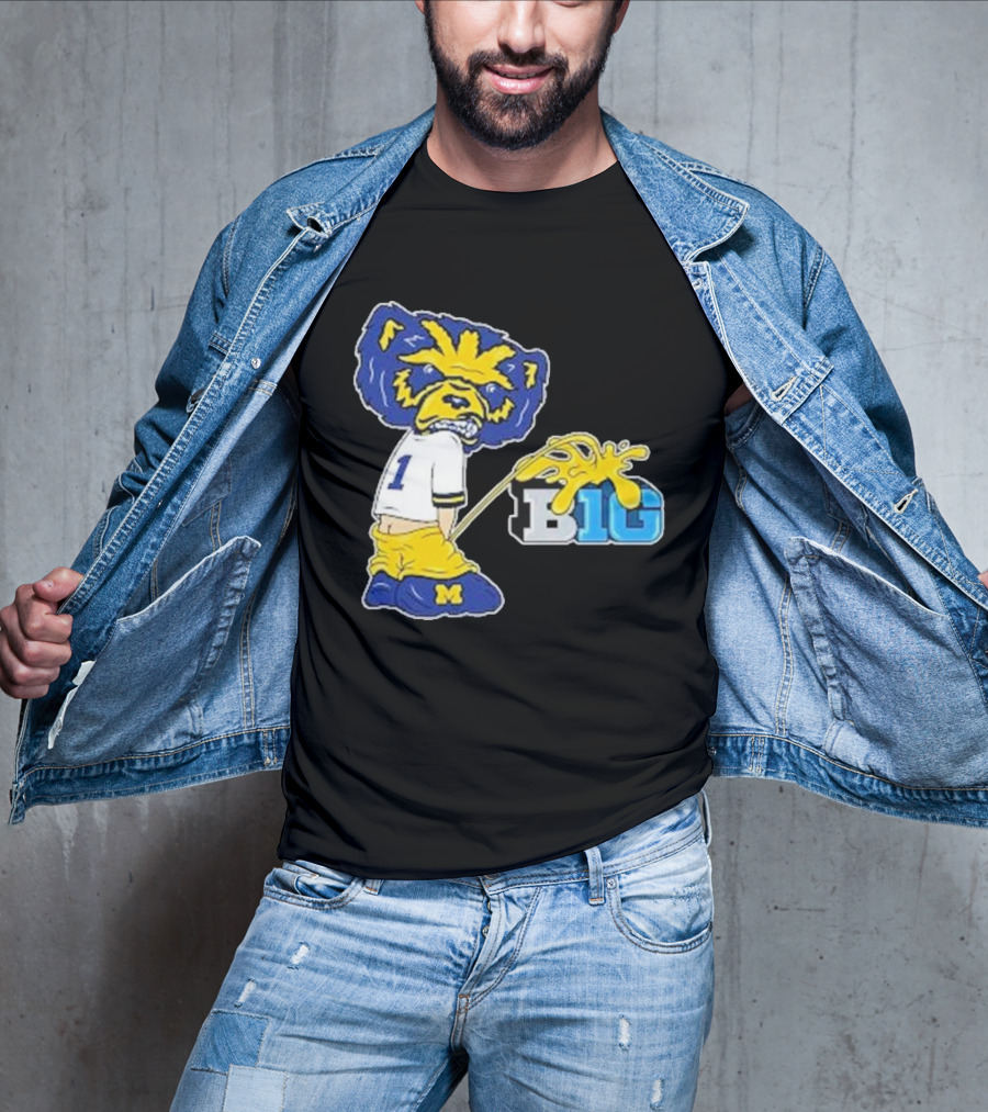 Wolverine Mascot Number One Against Big Ten Rivalry T-Shirt