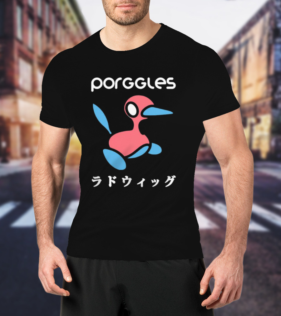 Porggles Ludwig Parody Pink Blue Bird T-Shirt