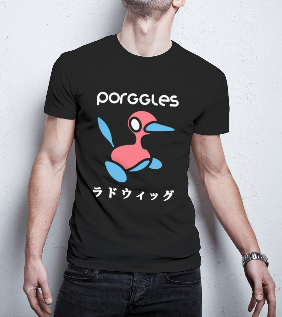 Porggles Ludwig Parody Pink Blue Bird T-Shirt