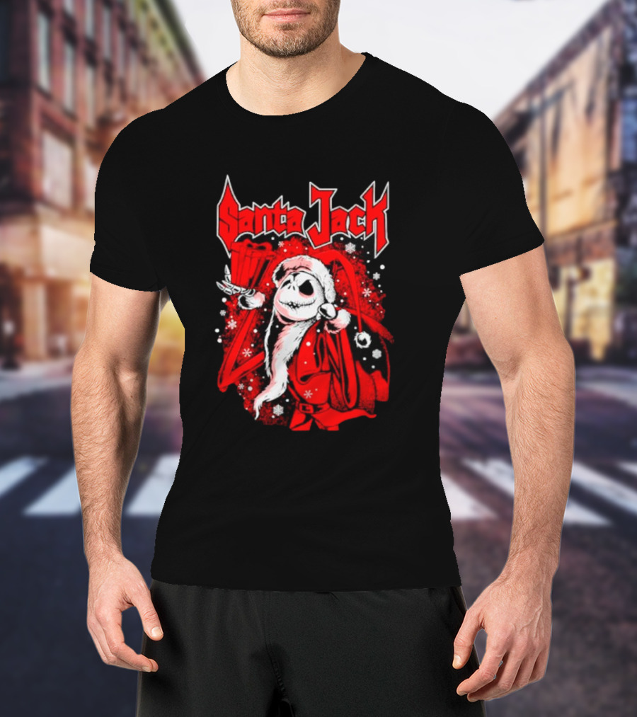 Santa Jack The Nightmare Before Christmas Jack Skellington T-Shirt