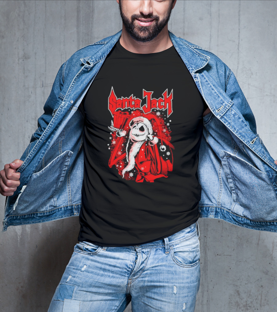 Santa Jack The Nightmare Before Christmas Jack Skellington T-Shirt
