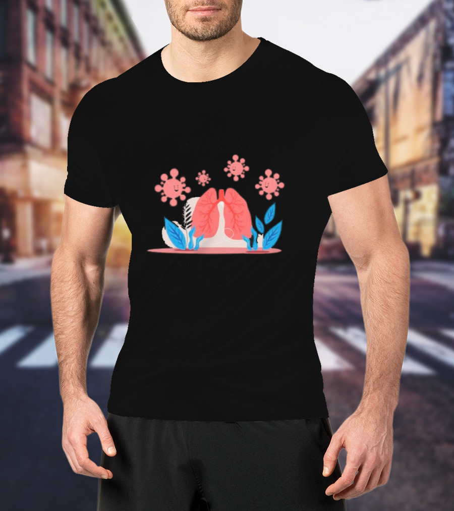 World Pneumonia Day Lungs And Germs Awareness T-Shirt