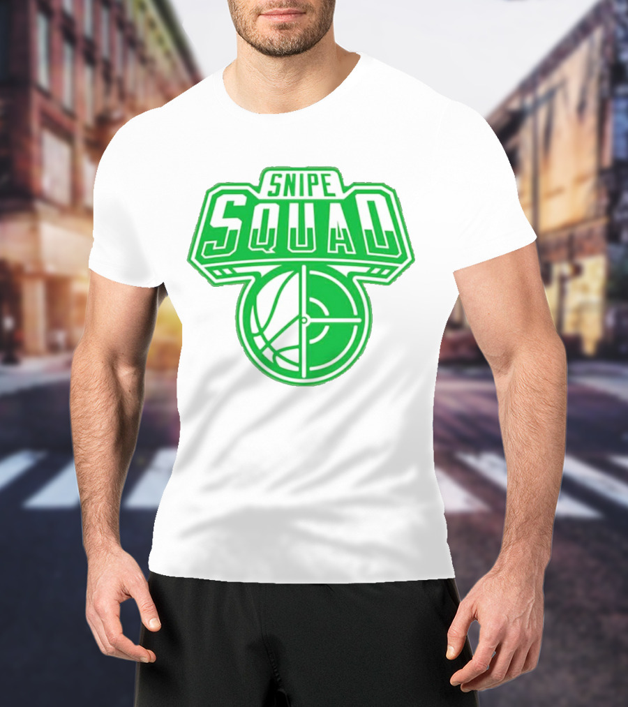 Boston Celtics Snipe Squad Basketball Crosshair T-Shirt