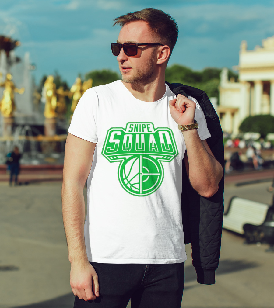 Boston Celtics Snipe Squad Basketball Crosshair T-Shirt
