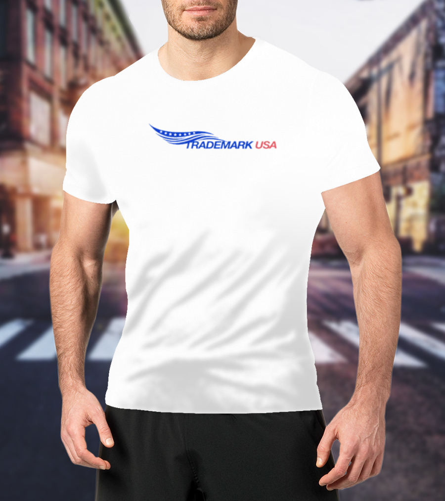 Keem Trademark USA Logo With Blue And Red T-Shirt