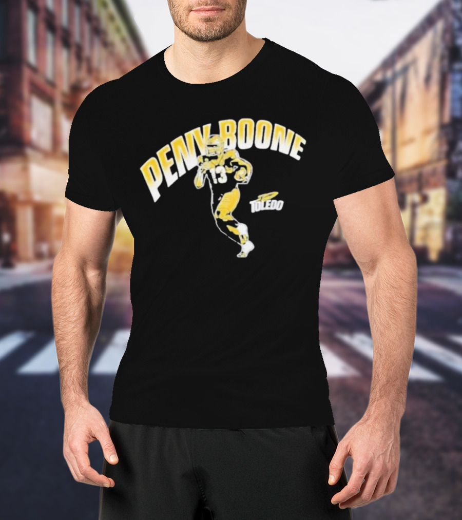 Penny Boone Toledo Football Number 13 Caricature T-Shirt