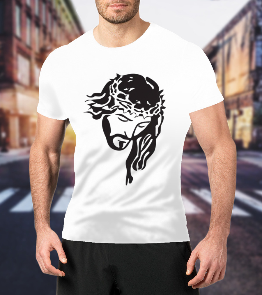 Jesus Christ Crown Of Thorns Christian T-Shirt