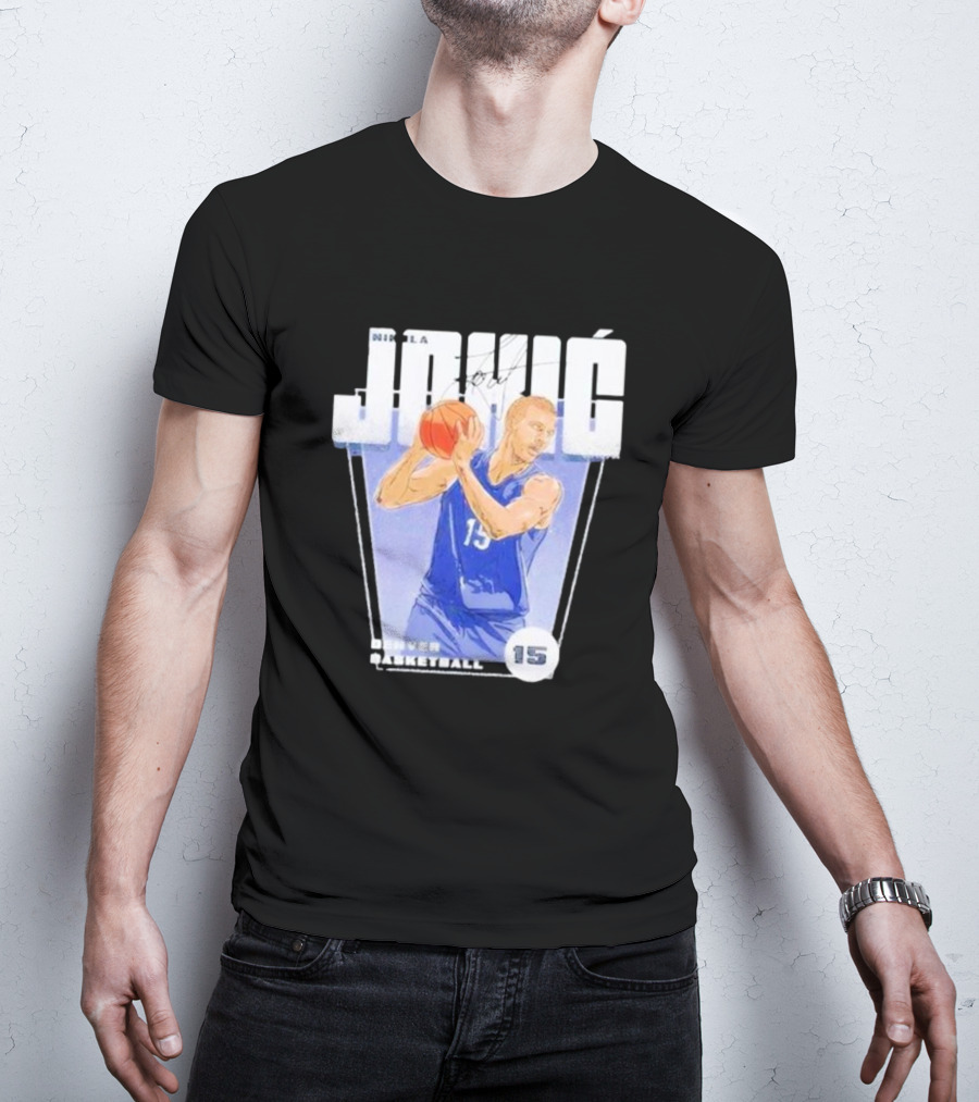 Nikola Jokic 15 Denver Basketball Premiere T-Shirt