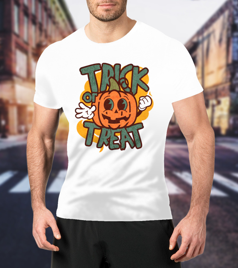 Trick Or Treat Pumpkin Character T-Shirt