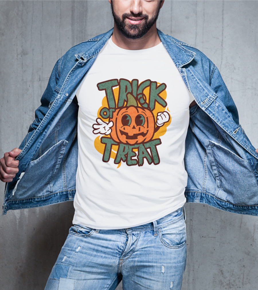 Trick Or Treat Pumpkin Character T-Shirt