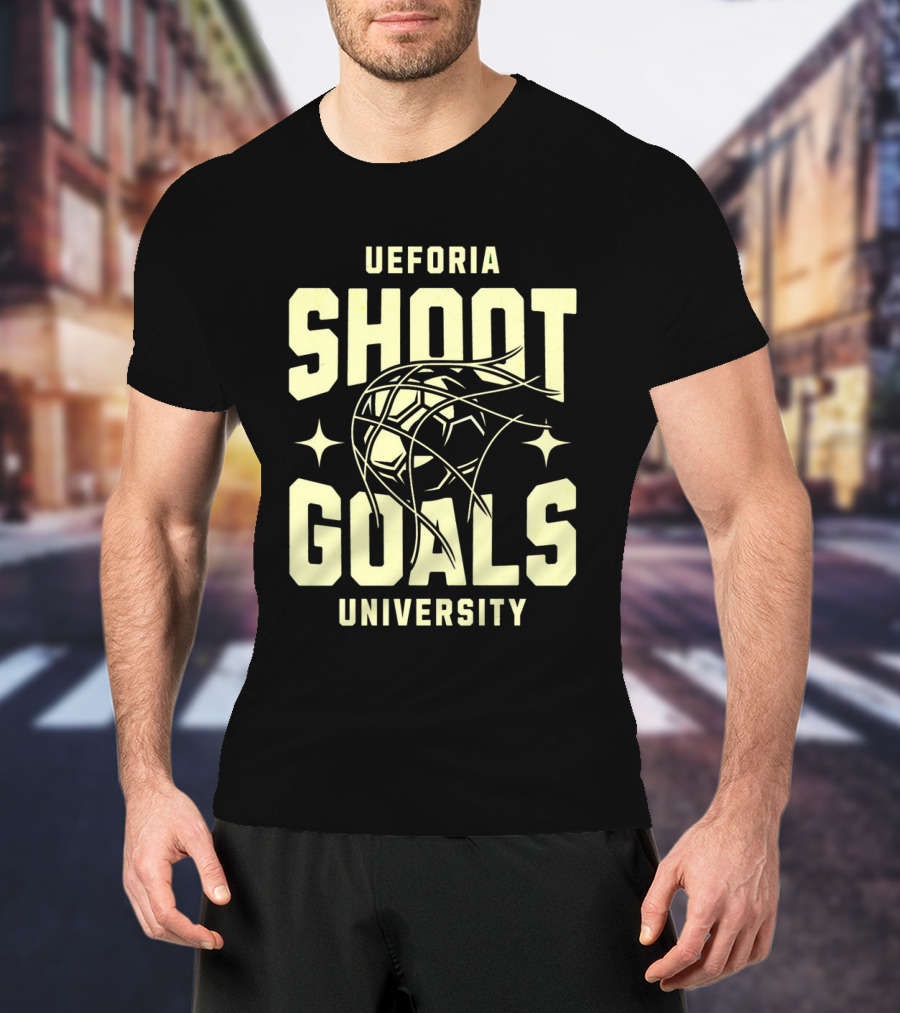 UEFORIA SHOOT GOALS UNIVERSITY Basketball T-Shirt