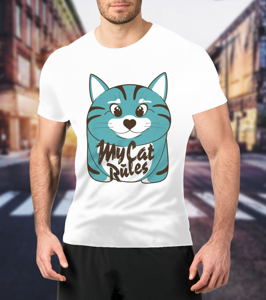 My Cat Rules Cute Animal T-Shirt