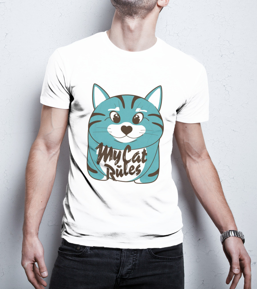 My Cat Rules Cute Animal T-Shirt